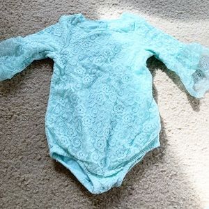 Mint Long Onesie -Baby girl size 18m